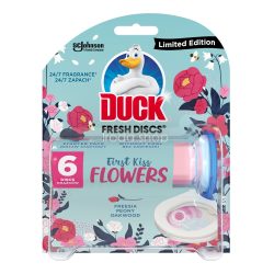   Duck® Fresh Discs zselés WC-öblítő korong 36 ml First Kiss Flowers