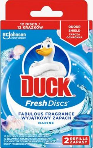 Duck® Fresh Discs zselés WC-öblítő korong utántöltő 2x36ml Marine