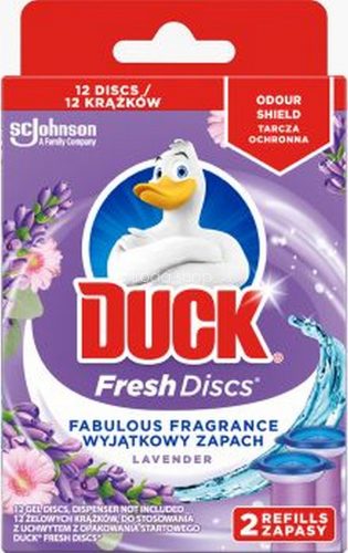 Duck® Fresh Discs zselés WC-öblítő korong utántöltő 2x36ml Levendula