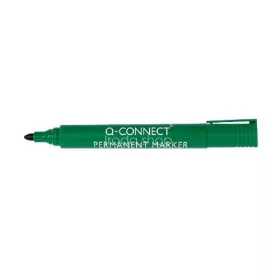 Marker permanent Q-Connect kerek zöld