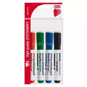 Táblamarker klt. 4db-os ICO Markeraser multifunkciós