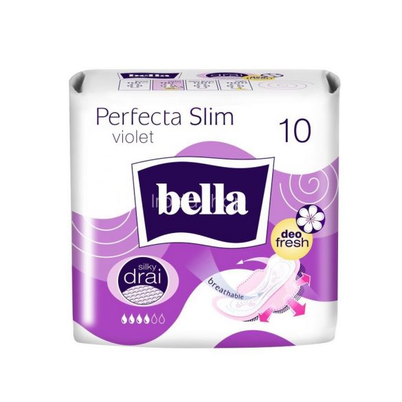 BELLA PERFECTA Deo Fresh Violet Egészségügyi Betét 10 db