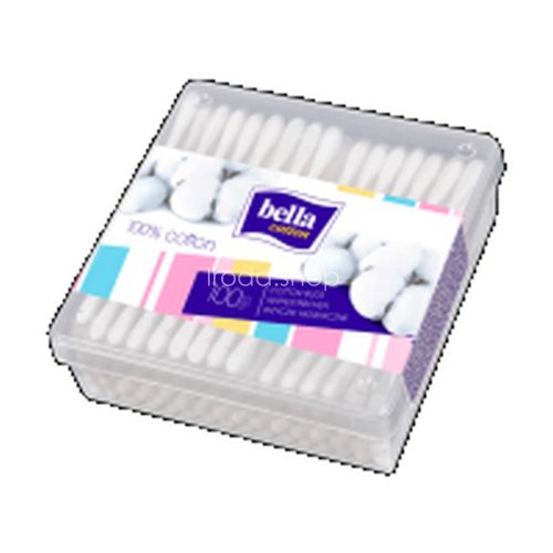 BELLA COTTON Fültisztító Pálcika, Fóliatasakos Utántöltő 100 db
