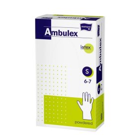 AMBULEX Latex Púderes Gumikesztyű "S" 100 db