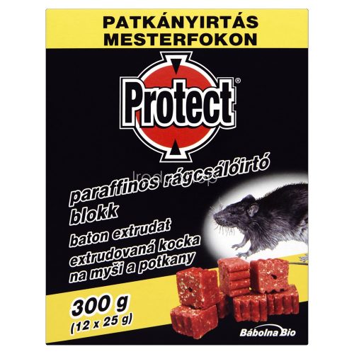 PROTECT paraffinos rágcsálóirtó blokk 300 g