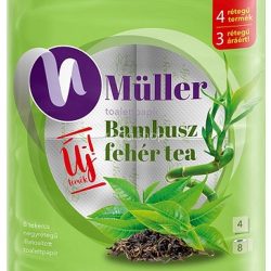   Müller toalettpapír Bambusz-fehér tea 4 rétegű 8 tekercs
