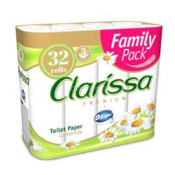   Clarissa Kamilla Prémium toalettpapír 32 tekercs 3 rétegű