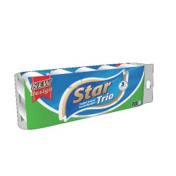 Star Trio toalettpapír 3 rétegű 10 tekercs