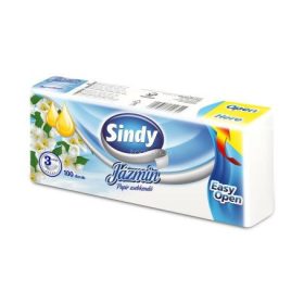 Sindy papírzsebkendő 3 rétegű 100 db Jázmin