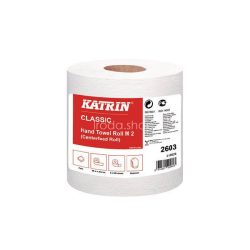 Kéztörlő Katrin Classic M2 2 rétegű fehér 19cm/90m