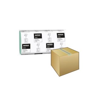   Kéztörlő Katrin Basic Z hajtogatott 250lap 1rétegű zöld 20DB-os KARTON ÁR