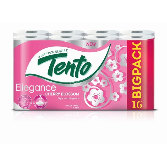 TENTO toalettpapír Ellegance Pink Decor 3 rétegű 16 tekercses