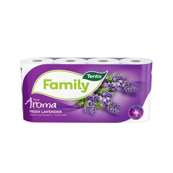 TENTO toalettpapír Family Fresh Lavender 2 rétegű 8 tekercses