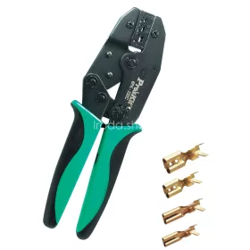   Pro'skit 6PK-230C préselő fogó, 220 mm, 0,5 - 6 mm^2-ig, racsnis áttétel, 6 féle nyomaték