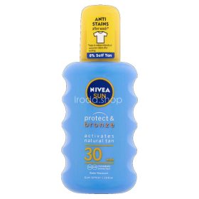   NIVEA SUN FF30 Protect&Bronze Barnulást Támogató Napozó Spray 200 ml