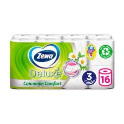   Zewa Deluxe toalettpapír 3 rétegű 16 tekercs Camomile Comfort