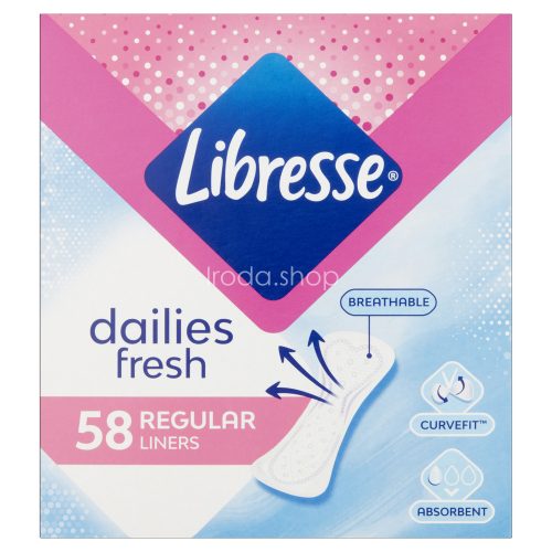 Libresse tisztasági betét 58 db Dailies Fresh Normal