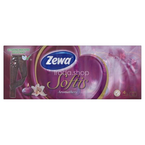 Zewa Softis papírzsebkendő 4 rétegű 10x9 db Aromatherapy