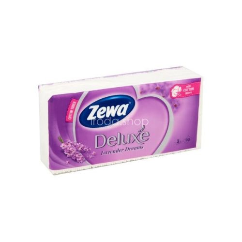 Zewa Delux papírzsebkendő 90 db-os Levander