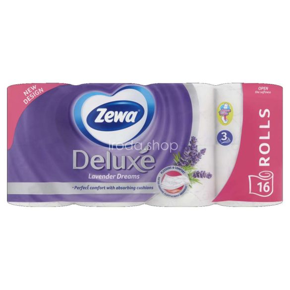 Zewa Deluxe toalettpapír 3 rétegű 16 tekercs Lavender Dreams