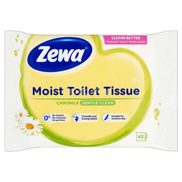 Zewa nedves toalettpapír 42 db Natural Camomile