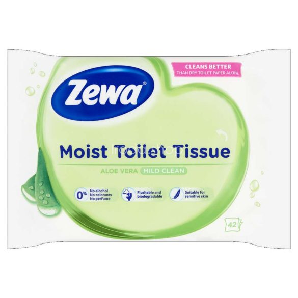 Zewa nedves toalettpapír 42 db Aloe Vera