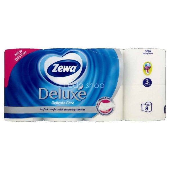 Zewa Deluxe toalettpapír 3 rétegű 8 tekercs Delicate Care