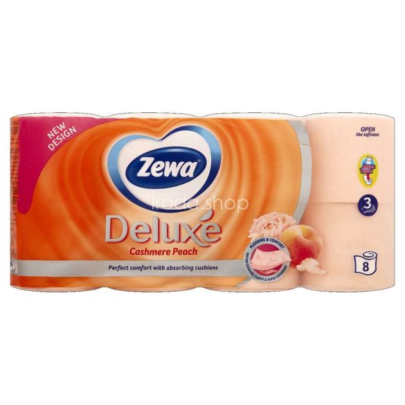 Zewa Deluxe toalettpapír 3 rétegű 8 tekercs Cashmere Peach