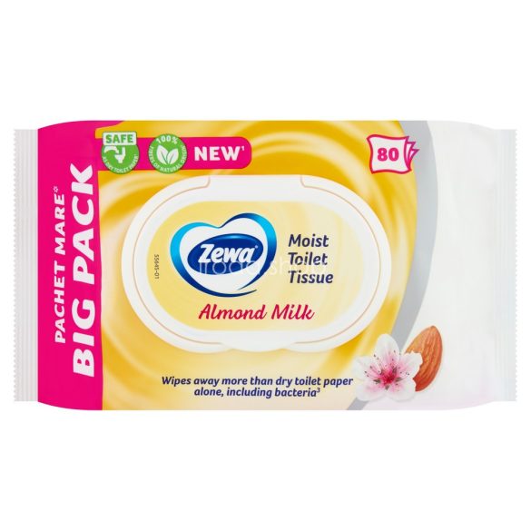Zewa nedves toalettpapír Big Pack 80 db Almond Milk