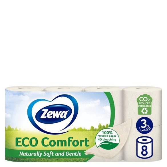 Zewa Eco Comfort toalettpapír 3 rétegű 8 tekercs