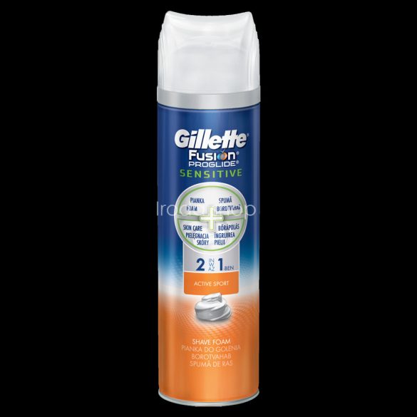 Gillette borotvahab Fusion Proglide Sensitive 2in1  250 ml