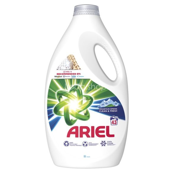 Ariel folyékony mosószer 2,15 l Mountain Spring (43 mosás)
