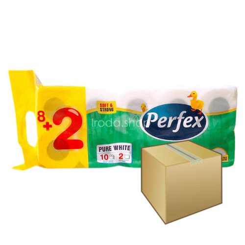 Perfex WC papír 2rétegű 10 tekercs 8DB-OS KARTON ÁR