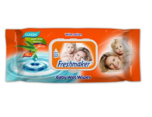 Freshmaker nedves törlőkendő 72 lapos kupakos