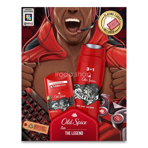 Old Spice Gamer WolfThorn ajándékcsomag (stift&tusfürdő&kártya)