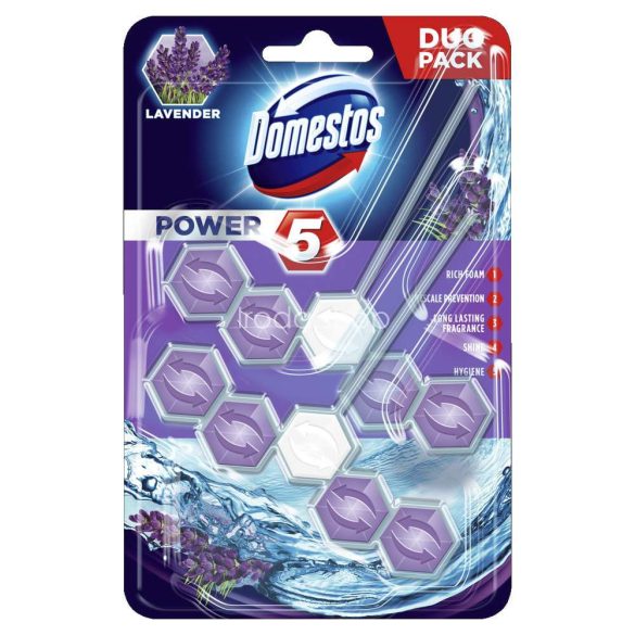 DOMESTOS Power5 WC-rúd 2x55 g Lavender