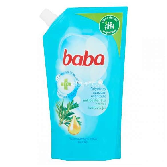BABA folyékony szappan utántöltő 500 ml Antibakteriális Lime