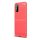 Samsung Galaxy M10 SM-M105F, TPU szilikon tok, közepesen ütésálló, szálcsiszolt, karbon minta, piros