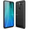 Motorola One Vision / P50, Szilikon tok, közepesen ütésálló, szálcsiszolt, karbon minta, fekete