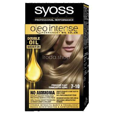 Syoss Color Oleo intenzív olaj hajfesték 7-10 természetes szőke