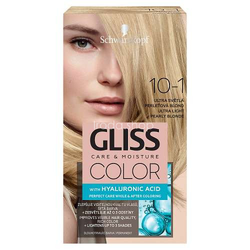 Gliss Color tartós hajfesték 10-1 Ultravilágos gyöngyszőke