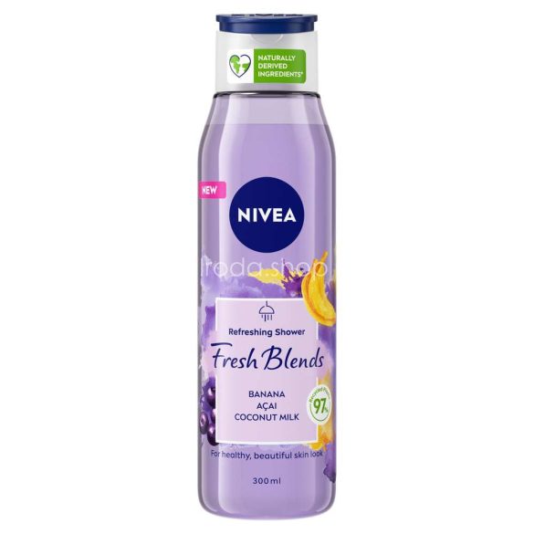 NIVEA tusfürdő 300 ml Fresh Blends Acai, Banana & Coconut milk