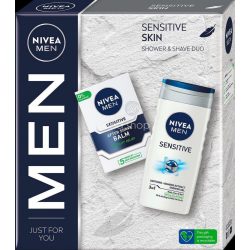   NIVEA MEN Sensitive Skin ajándékcsomag (after shave balzsam&tusfürdő)