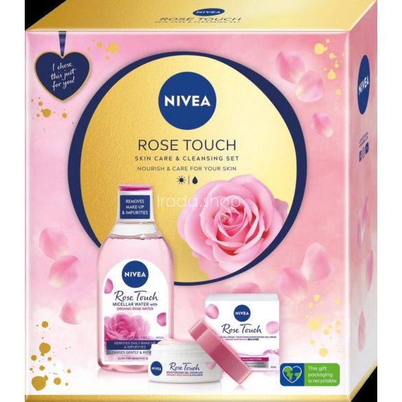 NIVEA Rose Touch ajándékcsomag (hidratáló krém&micellás víz)