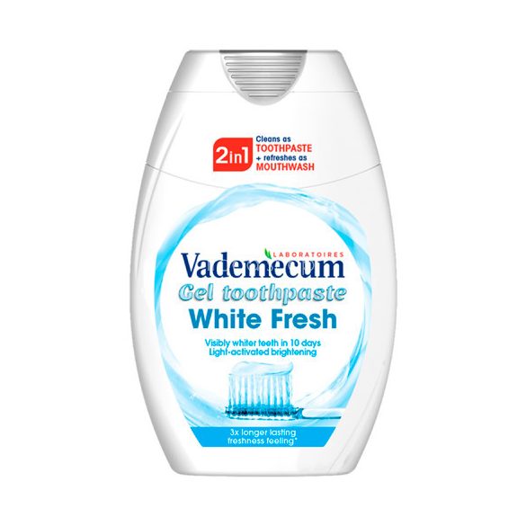 Vademecum 2:1 fogkrém+szájöblítő 75 ml White Fresh