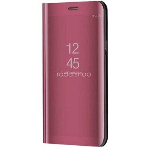 Xiaomi Mi Note 10 Lite, Oldalra nyíló tok, hívás mutatóval, Smart View Cover, vörösarany (utángyártott)