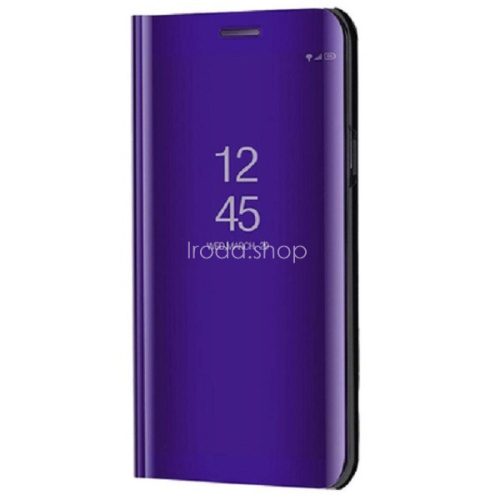 LG G8 ThinQ G820Q, Oldalra nyíló tok, hívás mutatóval, Smart View Cover, lila (utángyártott)