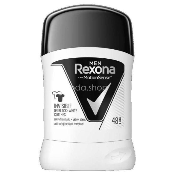 REXONA férfi stift 50 ml Invisible Black&White