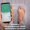 AENO ABS0001S BS1S okos testmérleg, 15 féle mérőszám, LED kijelző, 180 kg-ig terhelhető, AENO app, 10+1 profil, ITO üveg