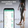 AENO ABS0001S BS1S okos testmérleg, 15 féle mérőszám, LED kijelző, 180 kg-ig terhelhető, AENO app, 10+1 profil, ITO üveg